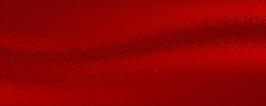 Vector red foil texture background. Abstract gradient bright and shiny light reflection rough texture surface. Vector illustration
