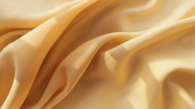 Golden fabric elegance: a luxurious swirl of a gold fabric. The way the light plays on its surface creates a mesmerising effect.