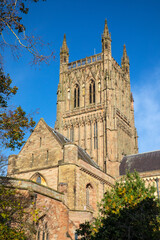 Worcester Cathedral in Worcester, Worcestershire