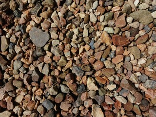 Group of natural river stone