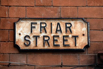 Friar Street in Worcester, UK