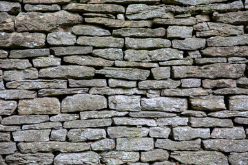 Dry Stone Wall in the Cotswolds, UK