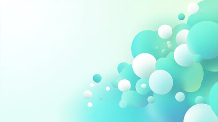 ミントグリーンと青のグラデーション背景
