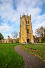 Evesham Bell Tower and St. Lawrence's Church in Evesham, Worcestershire