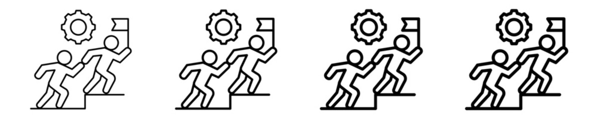 Lead By Example Icon Set Different Style Collection
