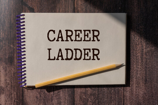 career Ladder many paper ladders with one ladder leading much further up compared to the rest - Powered by Adobe