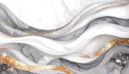 Abstract marble and metallic texture design