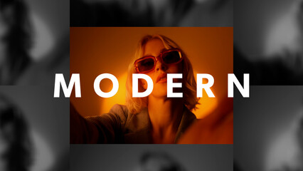 Animated Media Grid With Titles