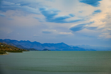 Sunset over Skadar Lake, Shkodra Resort, Shkoder, Albania, Europe
