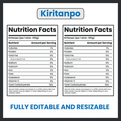 Obraz premium Japanese Kiritanpo Rice Stick Illustration
