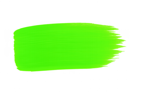Neon green paint brush stroke banner transparent - Powered by Adobe