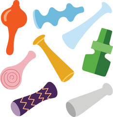 Colorful Abstract Party Elements Collection