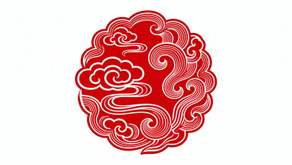 Chinese traditional auspicious cloud pattern background image
