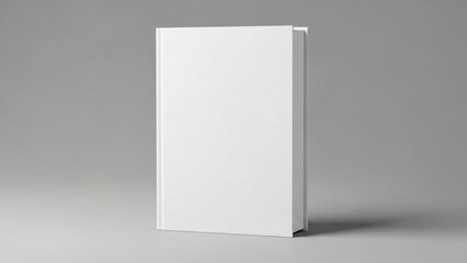Blank White Book Cover Mockup for Novel Design, Branding & Publishing Projects