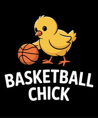 Basketball Chick Funny Fan