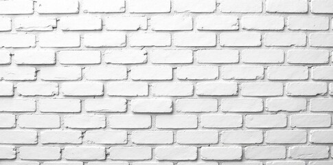 Fototapeta premium Distressed white brick wall, showing aged texture , image, wall