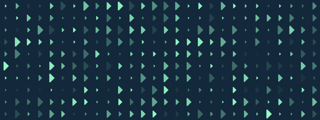 Abstract digital pattern with varying teal and green triangles creating a dynamic, flowing background texture