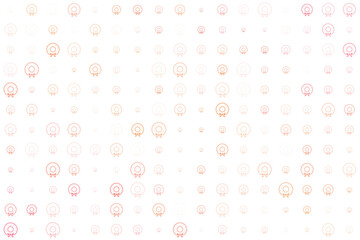 Elegant Christmas Wreath Pattern on Dark Background with Glowing Festive Icons for Holiday Celebrations and Seasonal Decor