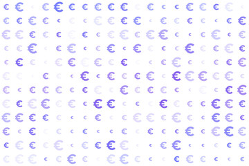 Colorful Euro Currency Symbol Pattern for Unique Backgrounds and Designs in Financial Themes