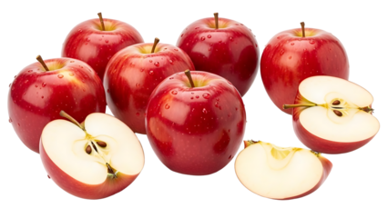 Juicy Red Apples, a symbol of freshness and health, ready to eat