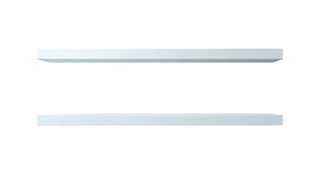 Two rectangles of light chrome, stacked, with a black background - Powered by Adobe