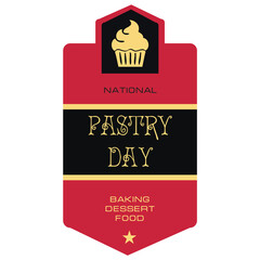 Label for National Pastry Day
