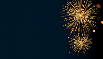 Fototapeta premium fireworks on the night sky