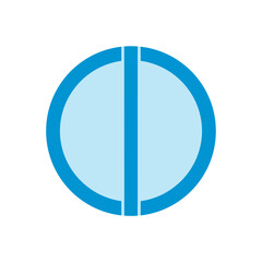 vector illustration of a blue compass