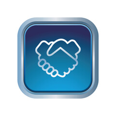 Handshake icon design template