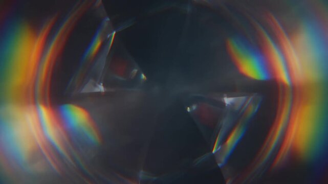 Abstract Prism Light Refraction Effect.