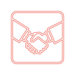 Handshake icon design template