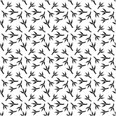 Naklejka premium Crow Paw Print,Crow Paw Print Editable Stroke Vector Illustration,Crow Paw Print Clean Minimal Vector Symbol