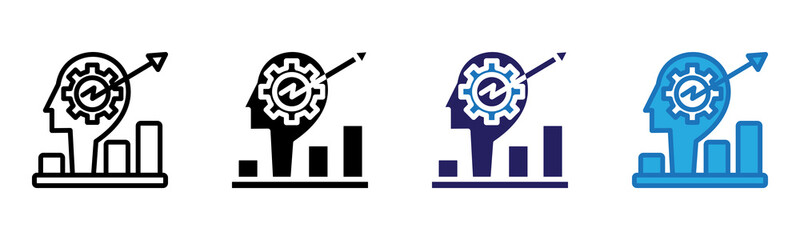 Development Icon Multi Style Vector Illustration
