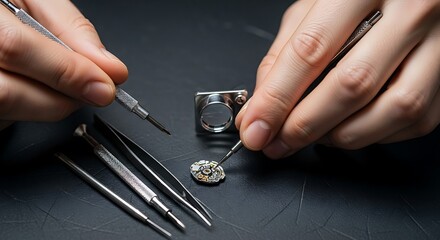Precision Timekeeping: A Watchmaker's Delicate Craftsmanship in Assembling a Watch Movement with Care and Precision