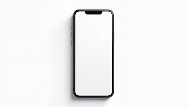 Blank smartphone on white background
