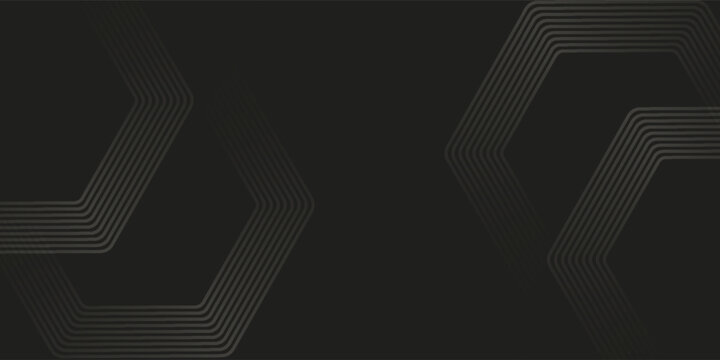 Modern minimalist dark grey background featuring subtle geometric hexagonal line patterns.