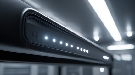 Obraz premium Modern Interior LED Lighting Fixture Design with Sleek Aesthetic for Architecture and Product Visualization