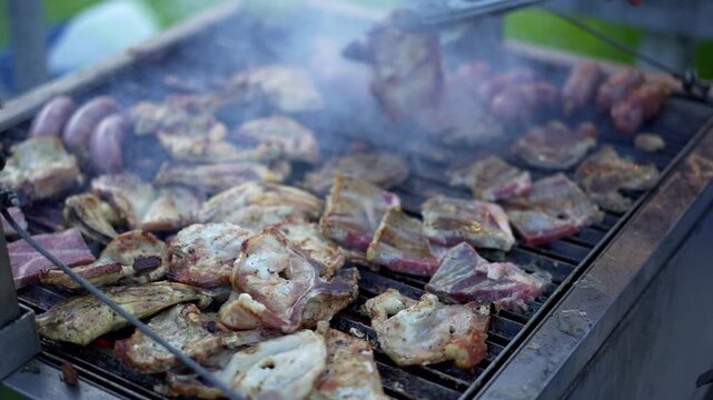 Carnes Asadas en pariila con cheff 