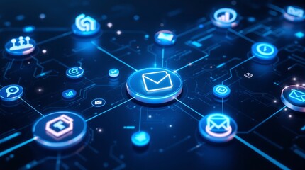 Email Communication Network Digital Mail System Technology Interface