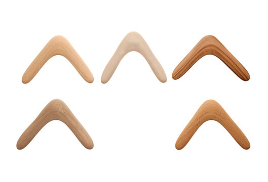 木製のブーメラン、素材コレクション