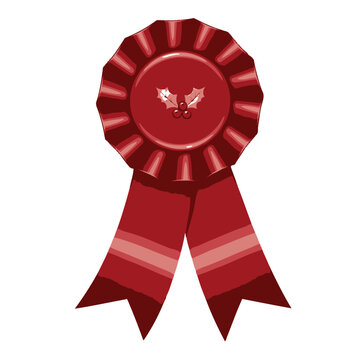 red ribbon rosette