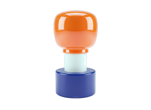 Abstract Colorful Stamp on White Background - Powered by Adobe