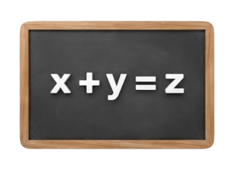 Algebraic Equation on Chalkboard - Solving for Z