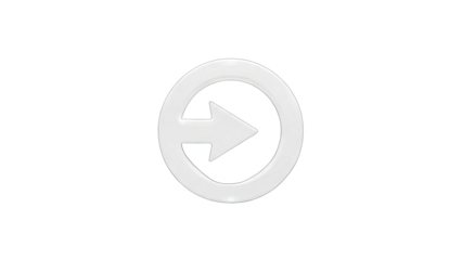 Arrow Symbol Pointing Right on White Background