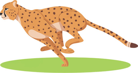 cheetah cartoon isolated © Khairun
