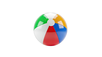 Beach Ball Isolated on White Background