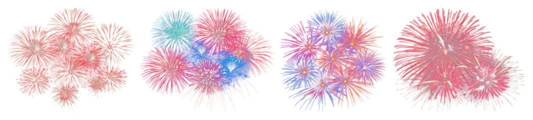 Vibrant fireworks display celebration