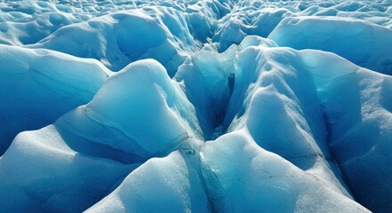 Obraz premium Abstract Blue Ice Glacier Crevasse Texture