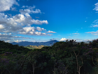 Mountain Landscape with Blue Sky