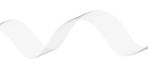 Fototapeta premium simple black blend wavy line design art for banner poster background.